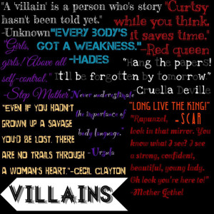 Disney VILLAIN quotes by TheAwusomePitchSlapp
