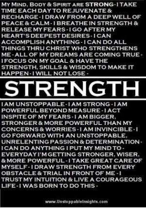 Motivational Quote on Strength