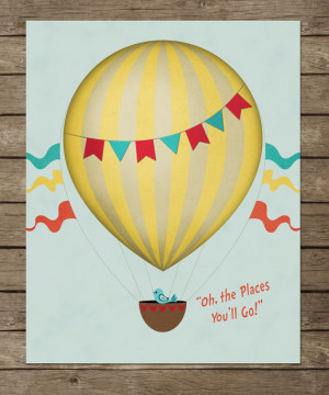 Dr. Seuss Quote, OH THE PLACES you'll go quote, Inspiring Motivational ...