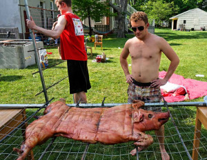 Funny Pig Roast High cholesterol pig roast