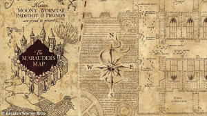 The Marauder's Map (pictured) is a fictional map of Hogwarts School of ...