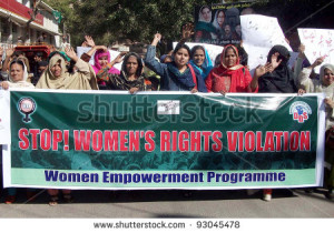 of Women Empowerment Programme (an NGO) chant slogans against Women ...