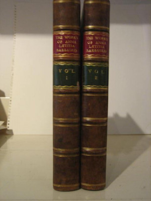 barbauld anna laetitia the works of anna laetitia barbauld with a