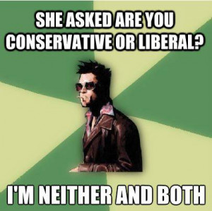 using old labels like conservative or liberal to describe libertarians ...