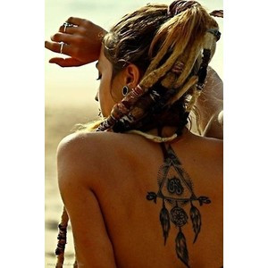 love quote hand tattoo peace rasta bracelet dream catcher om
