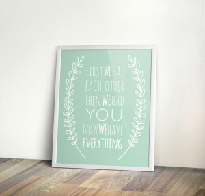 Mint Nursery quote INSTANT download family quote by PrintableHome, $5 ...