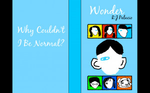 hi i ve just made two book covers for the book wonder all artwork is ...