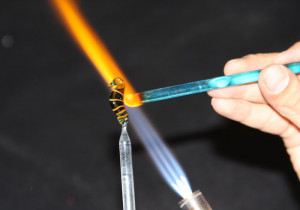 Glass Torch Sculptures