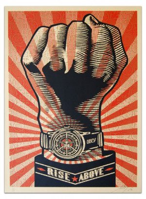 Shepard Fairey, Obey Propaganda: Rise Above Fist propaganda