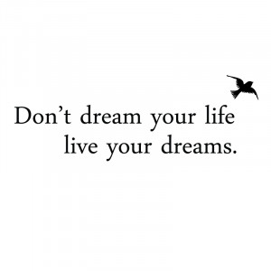 Live Your Dream Wall Sticker