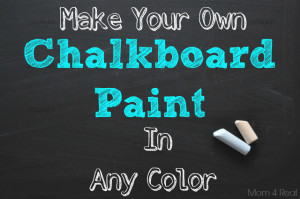 ... really make your own chalkboard paint in any color? Why yes you can