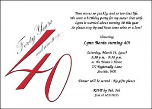 40th Birthday Party Invitations areBecoming Very Popular!
