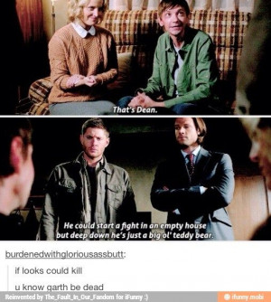 Poor Garth. Ha! That's our couch!