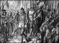 John Hus being led to execution.