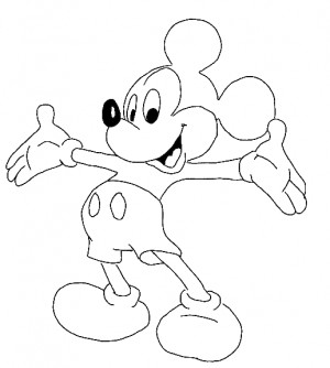Coloring pages of Mickey Mouse