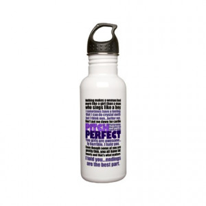 ... Water Bottles > Pitch Perfect Quotes Stainless Water Bottle 0.6L
