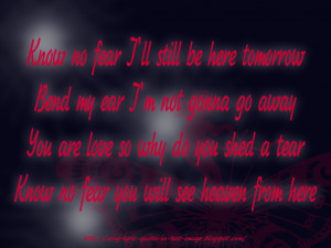 Heaven From Here - Robbie Williams Song Lyric Quote in Text Image