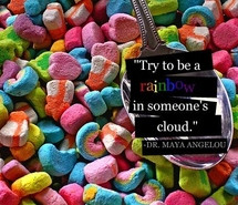 ... maya angelou, phrase, pretty, quote, quotes, rainbow, rainbow quote