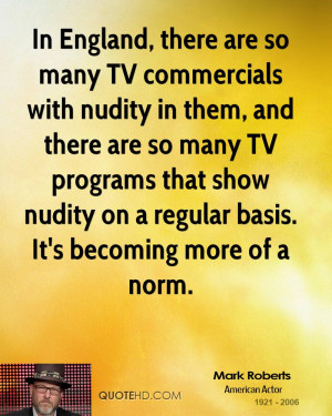 so many TV commercials with nudity in them, and there are so many TV ...