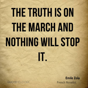 The truth is on the march and nothing will stop it.