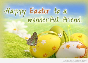 Happy Easter quote for friends