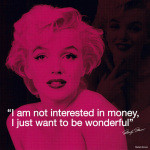 Marilyn Monroe (Quote) art print by Celebrity Image