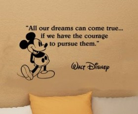 Dreams Can Come True Walt Disney Quote Wall Decal Art Sticker Vinyl ...