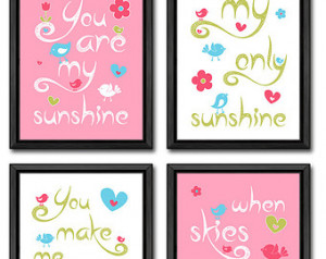 ... gift girl nursery quotes girls room decor gift for girls sunshine art