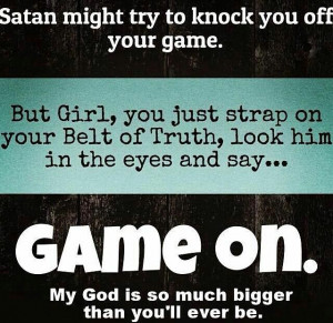Satan attacks, game on!