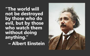 Einstein on 'Evil Doers'