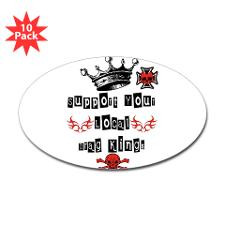Drag King Support Sticker (Oval 10 pk) for