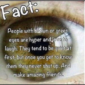 THE MEANING OF PEOPLE WITH BROWN OR GREEN EYES