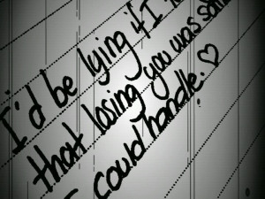 dont want to lose you