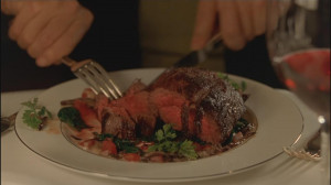 What steak was Cypher eating in that scene in the Matrix?