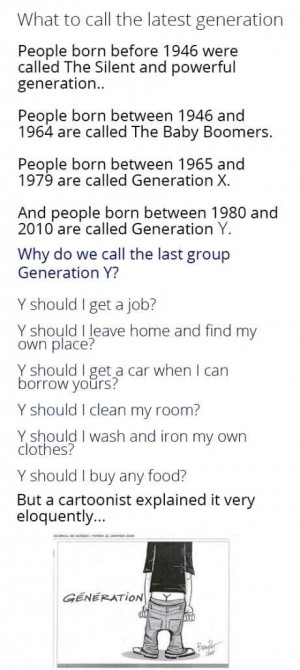 HOW GENERATION Y GOT THE NAME