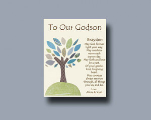 Godson gift - Gift for Godson - Gift for Godson from Godparents ...