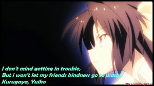 don't mind getting in trouble. But i won't let my friends kindness ...