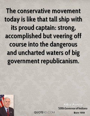 ... the dangerous and uncharted waters of big government republicanism