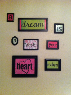 Easy, inexpensive wall quote DIY