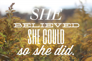 she believed she could quote 1 07 2013