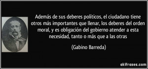 ... moral, y es obligación del gobierno atender a esta necesidad, tanto o