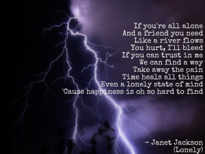 Lonely' by Janet Jackson