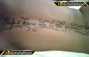 Latin Quote-Tattoo on Back