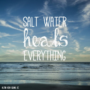 Salt water heals everything! #beach #quotes