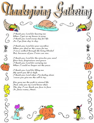 Best Christian Thanksgiving 2014 Poems For Kindergarten