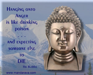 Famous Buddha Quote - Anger is like drinking poison