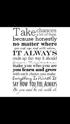 Taking Chances In A Relationship Quotes Taking chances quote for