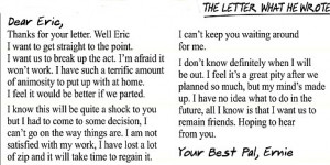 The handwritten letter was only rediscovered when Eric Morecambe's son ...