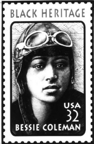 ... added aviator Bessie Coleman to its Black Heritage stamp series. USPS
