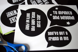 Toy Story Photo Booth Props {free printable PDF}